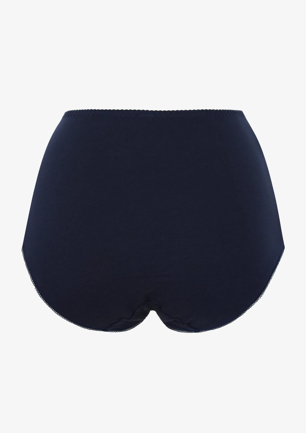 Figi maxi bikini Key LPF 111 z koronką przy nogawkach, 2 szt.