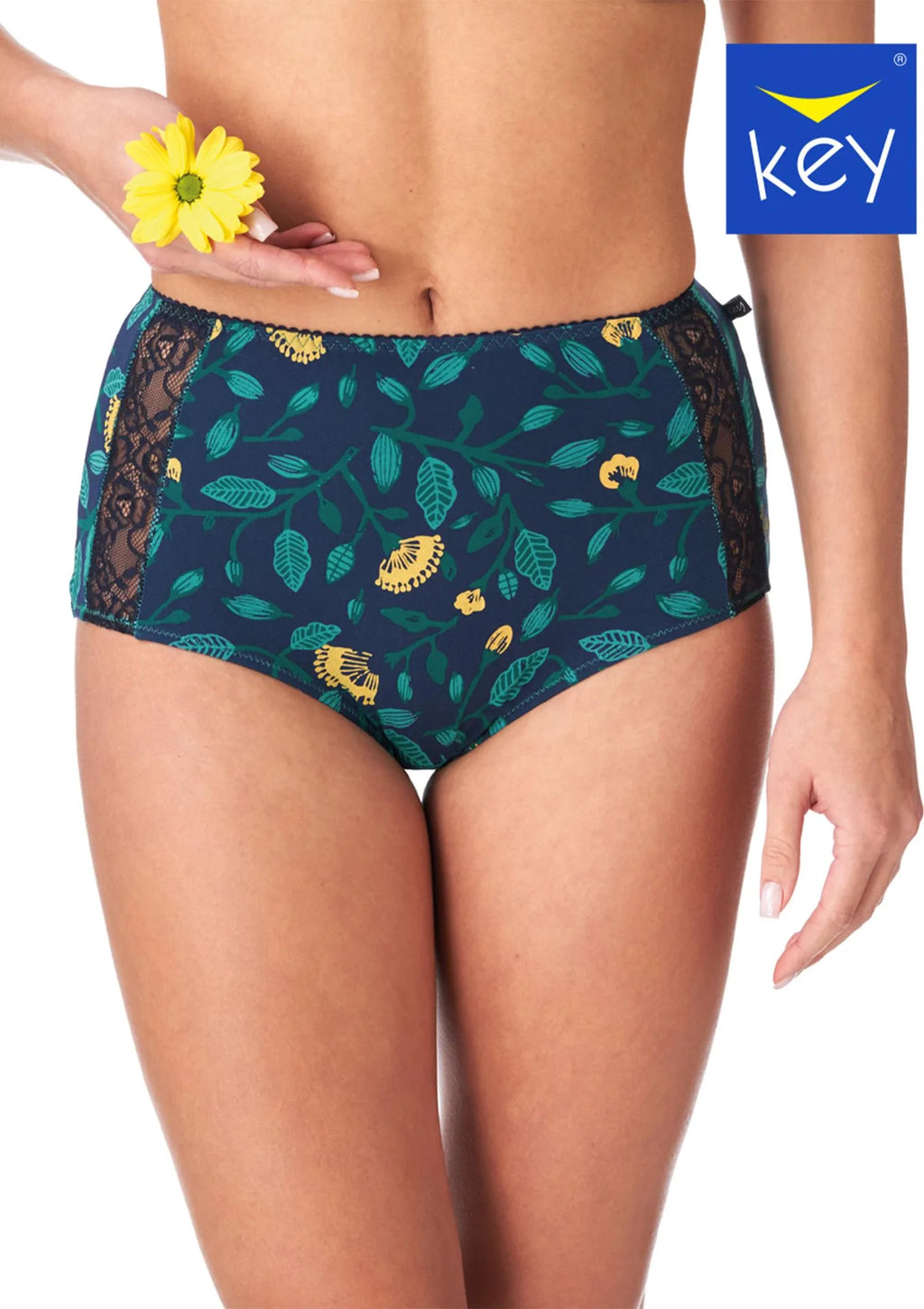 Key LPF 537 majtki maxi bikini z koronką 2 pack