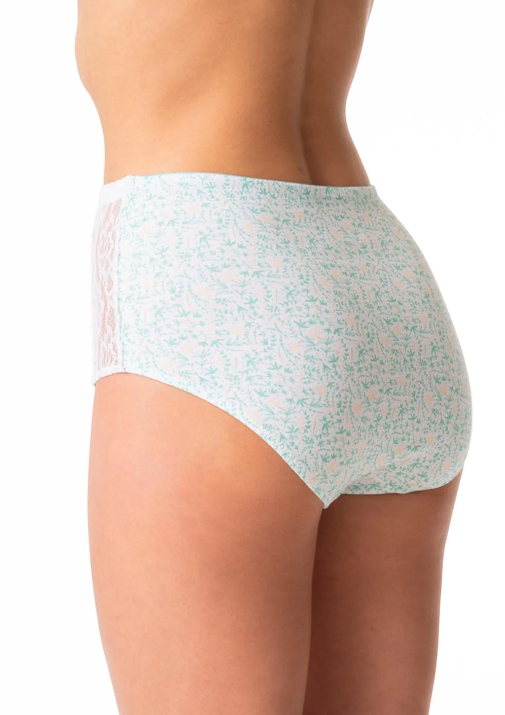 Majtki maxi bikini Key LPF 616 z koronkowymi bokami, 2 pack