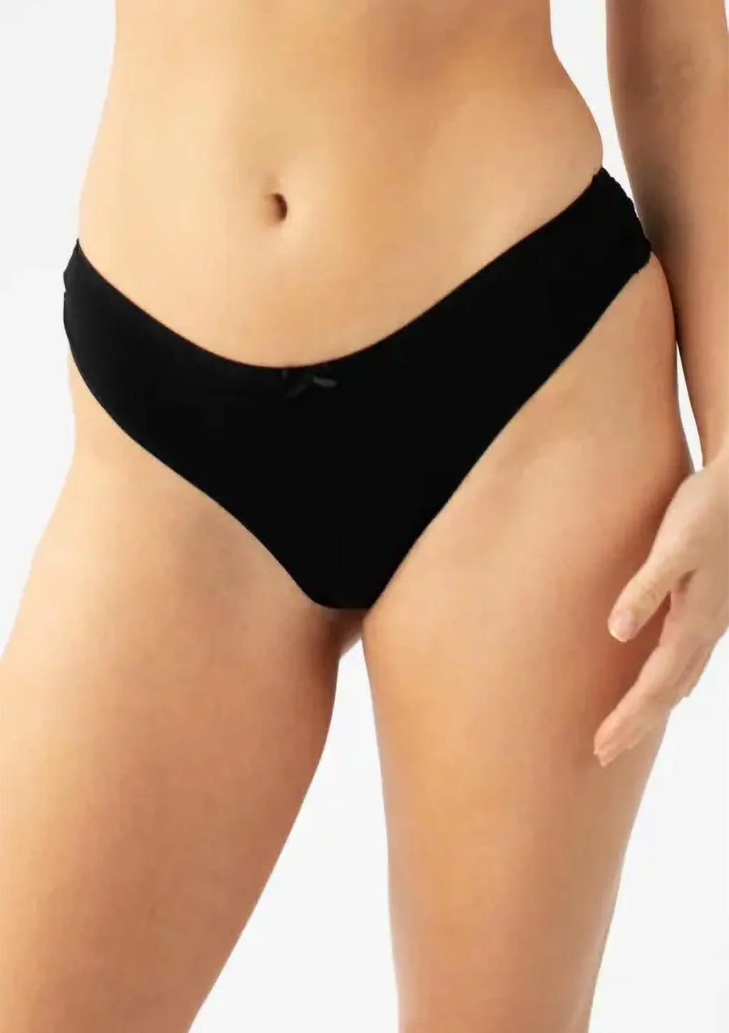 Brazyliany Kleo 146 Cotton czarne z kwiatową koronką – 2 pack