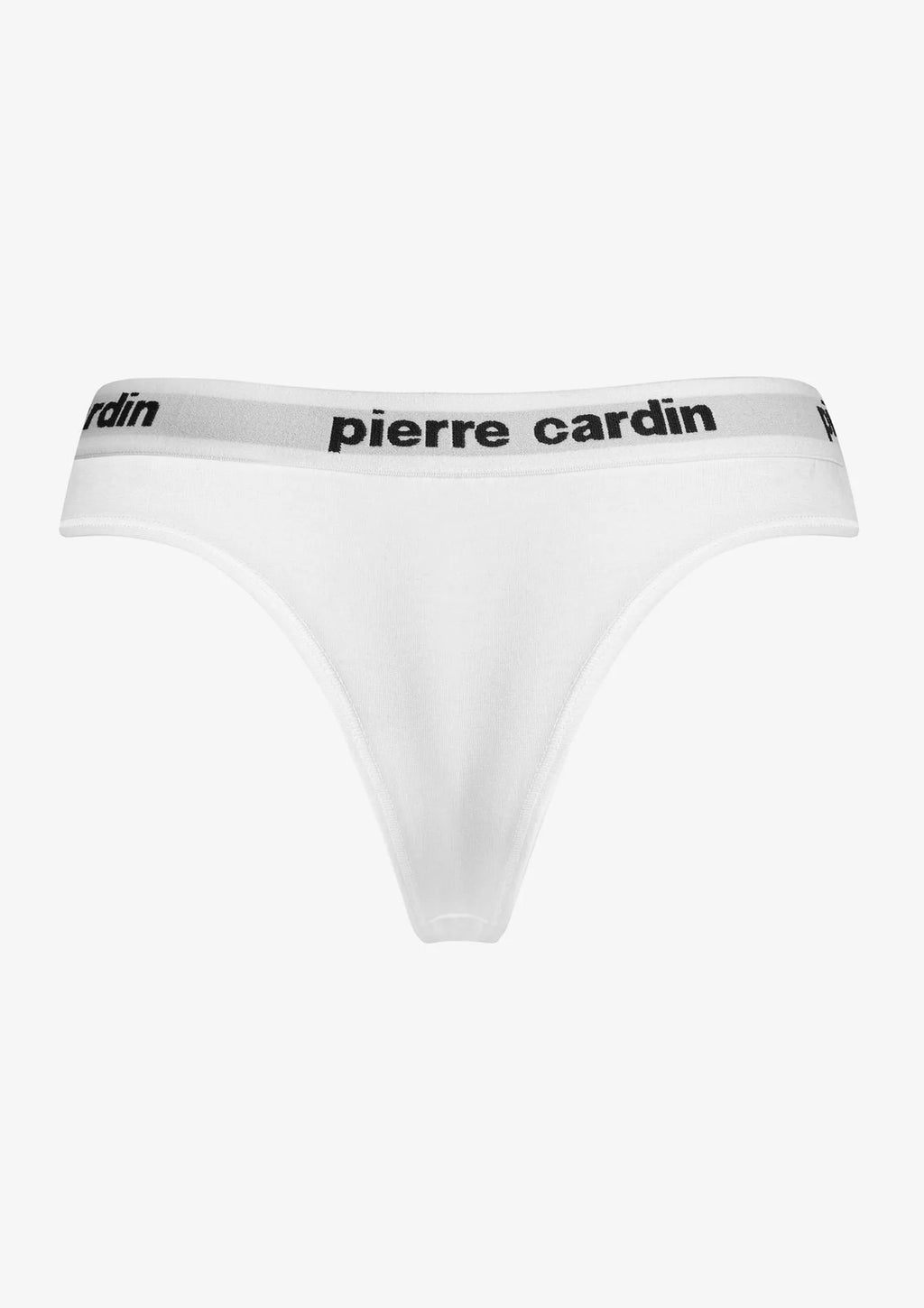 Pierre Cardin Mandorla brazyliany białe bawełniane z logo w pasie