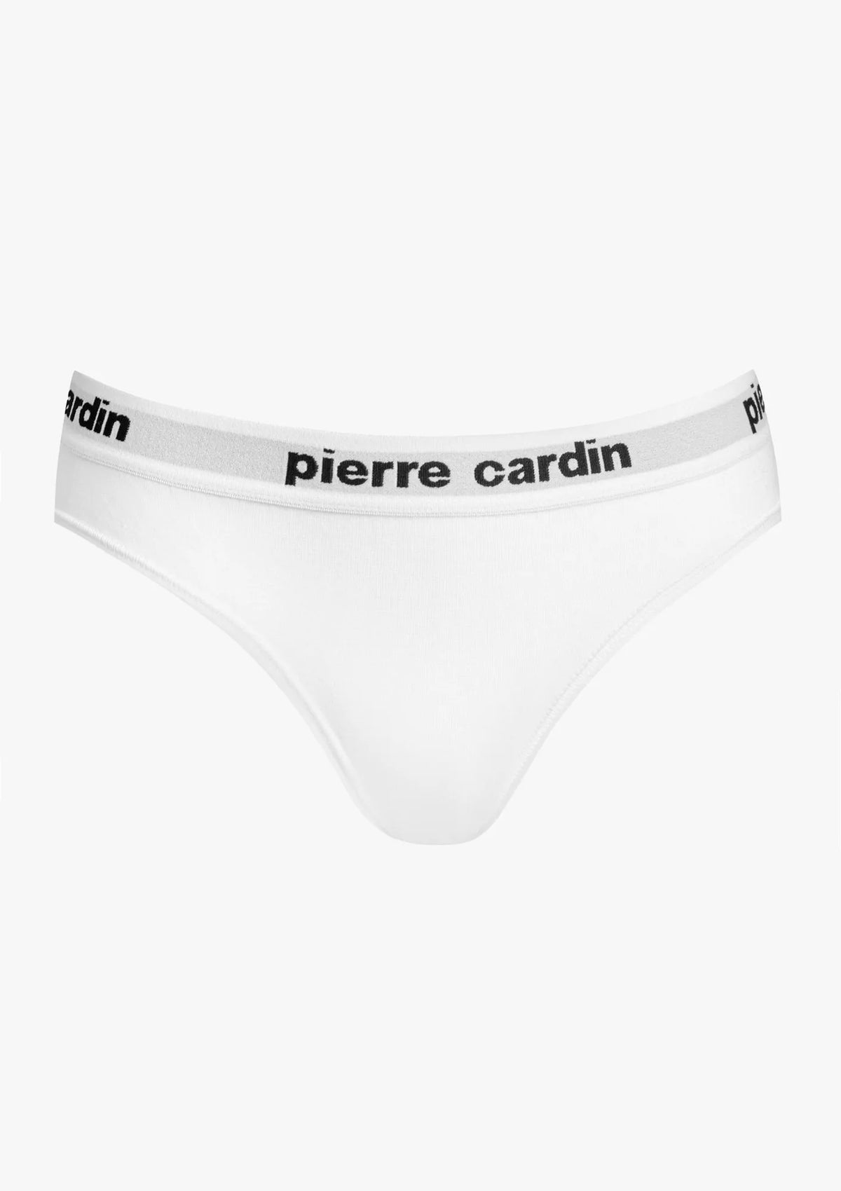 Pierre Cardin Mandorla brazyliany białe bawełniane z logo w pasie