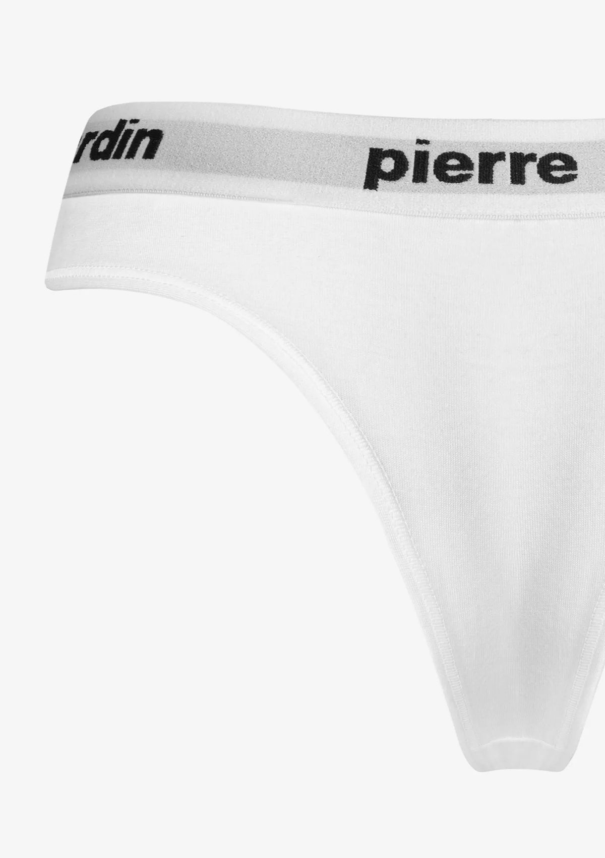 Pierre Cardin Mandorla brazyliany białe bawełniane z logo w pasie
