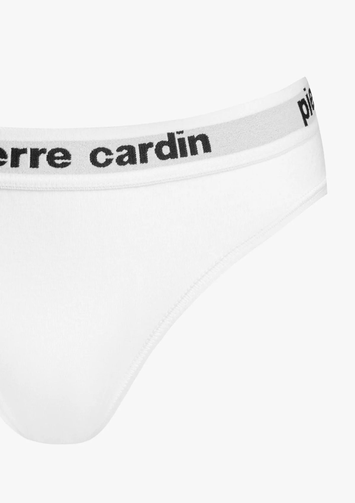 Pierre Cardin Mandorla brazyliany białe bawełniane z logo w pasie