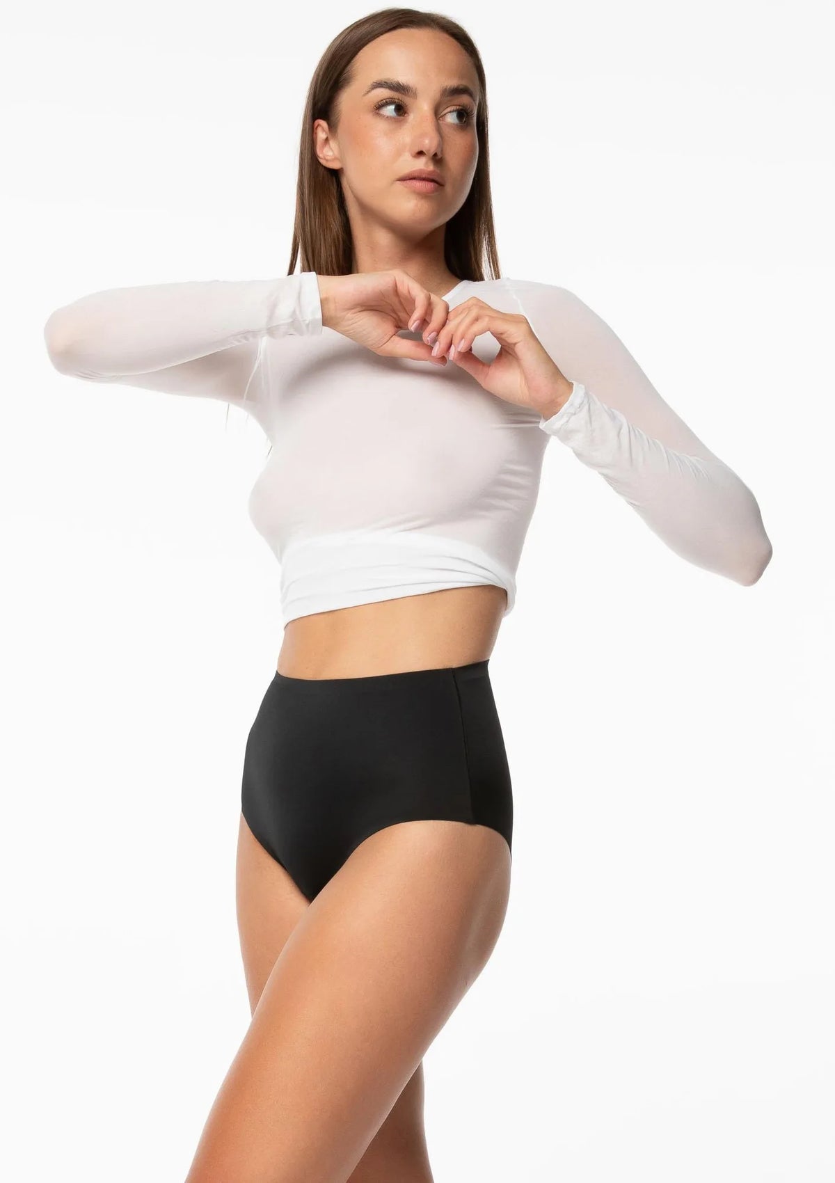 Julimex Amber Brasil Maxi modelujące brazyliany czarne z wysokim stanem