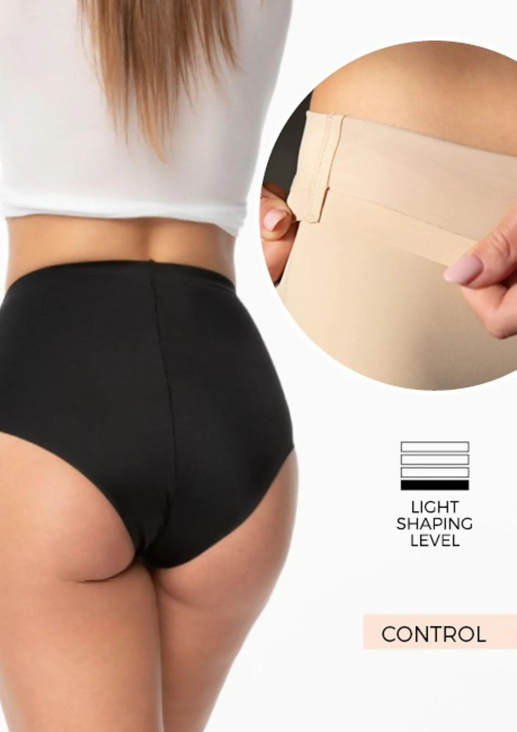 Julimex Amber Brasil Maxi modelujące brazyliany czarne z wysokim stanem