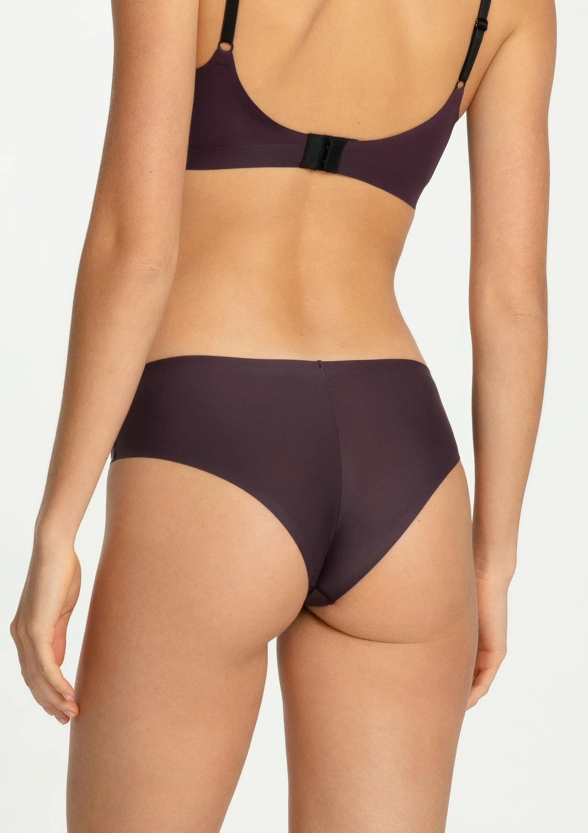 Brazyliany Julimex Simple Brasil bezszwowe w kolorze Dark Plum