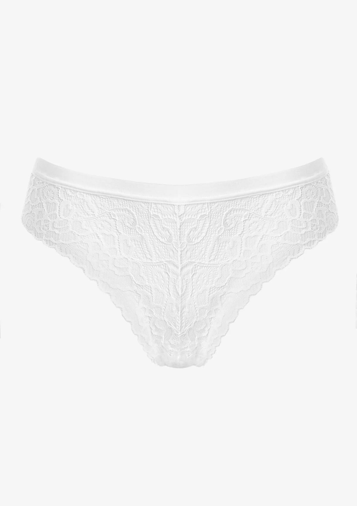 Brazyliany koronkowe Pierre Cardin Ortensia białe