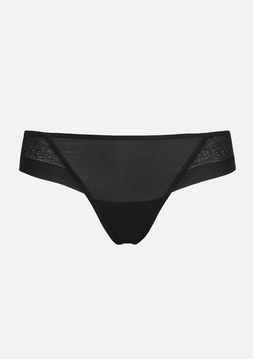 Majtki damskie 2507 Flower Sielei czarne – typu brazyliany bezszwowe