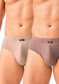 Slipy Key MPP 374 w drobne paseczki z ukrytą gumą, 2 pary