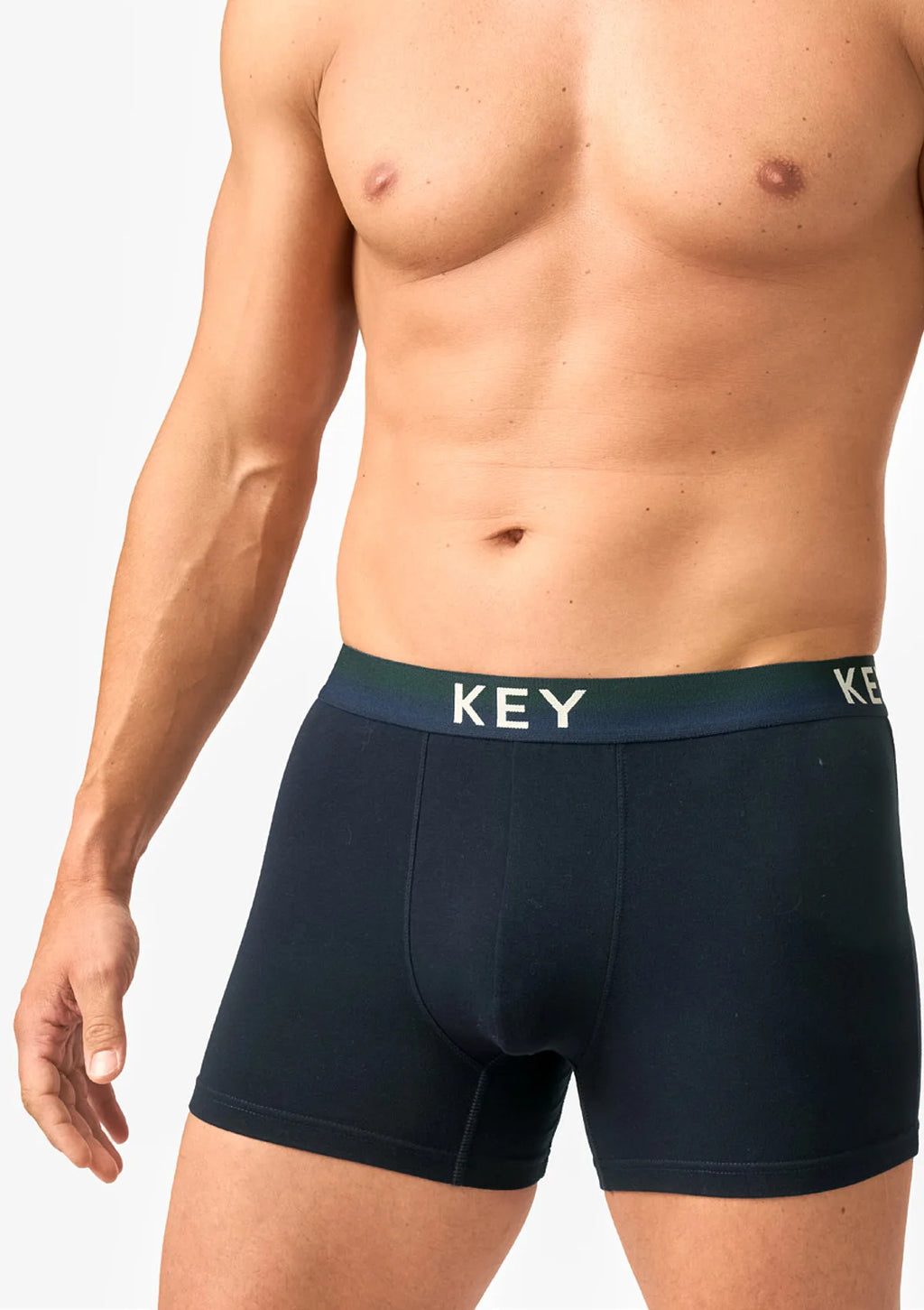 MXH 239 Key – bokserki męskie bawełniane z szeroką gumą i logo