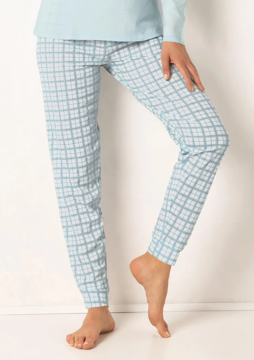 Piżama damska Cherry CH15 Sielei – bawełniana długa ze spodniami