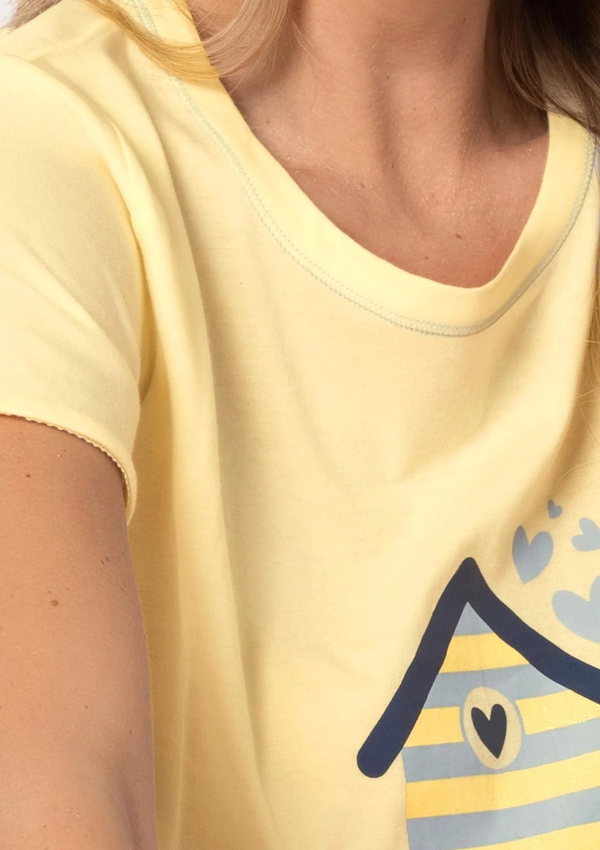 Piżama damska Daisy DA12 Sielei – bawełniana krótka