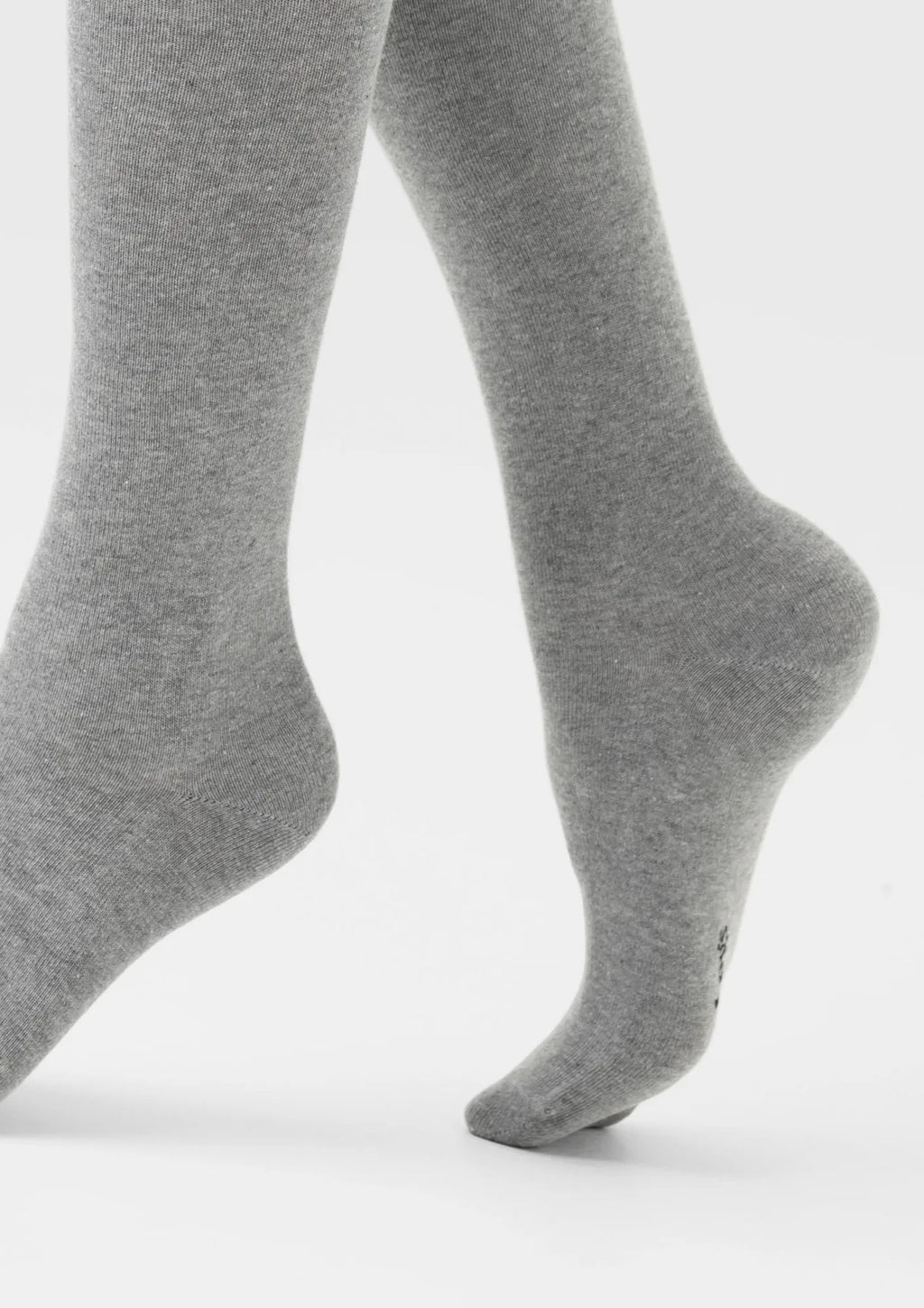 Podkolanówki damskie Legs 108 gładkie z bawełny, 2 pary szare