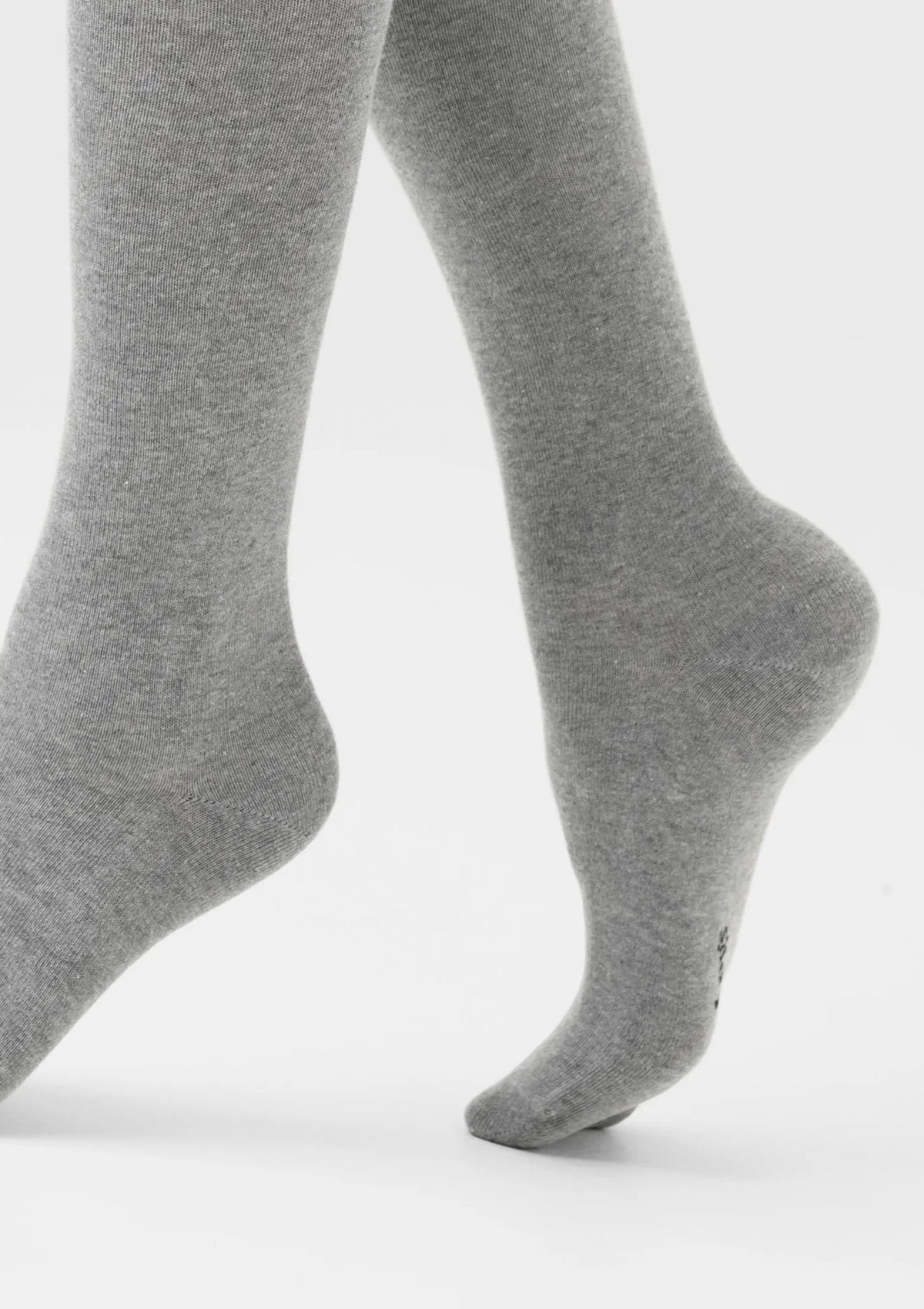 Podkolanówki damskie Legs 108 gładkie z bawełny, 2 pary szare