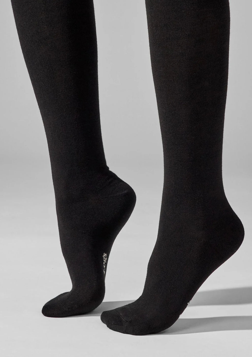 Podkolanówki damskie Legs 108 gładkie z bawełny, 2 pary czarne