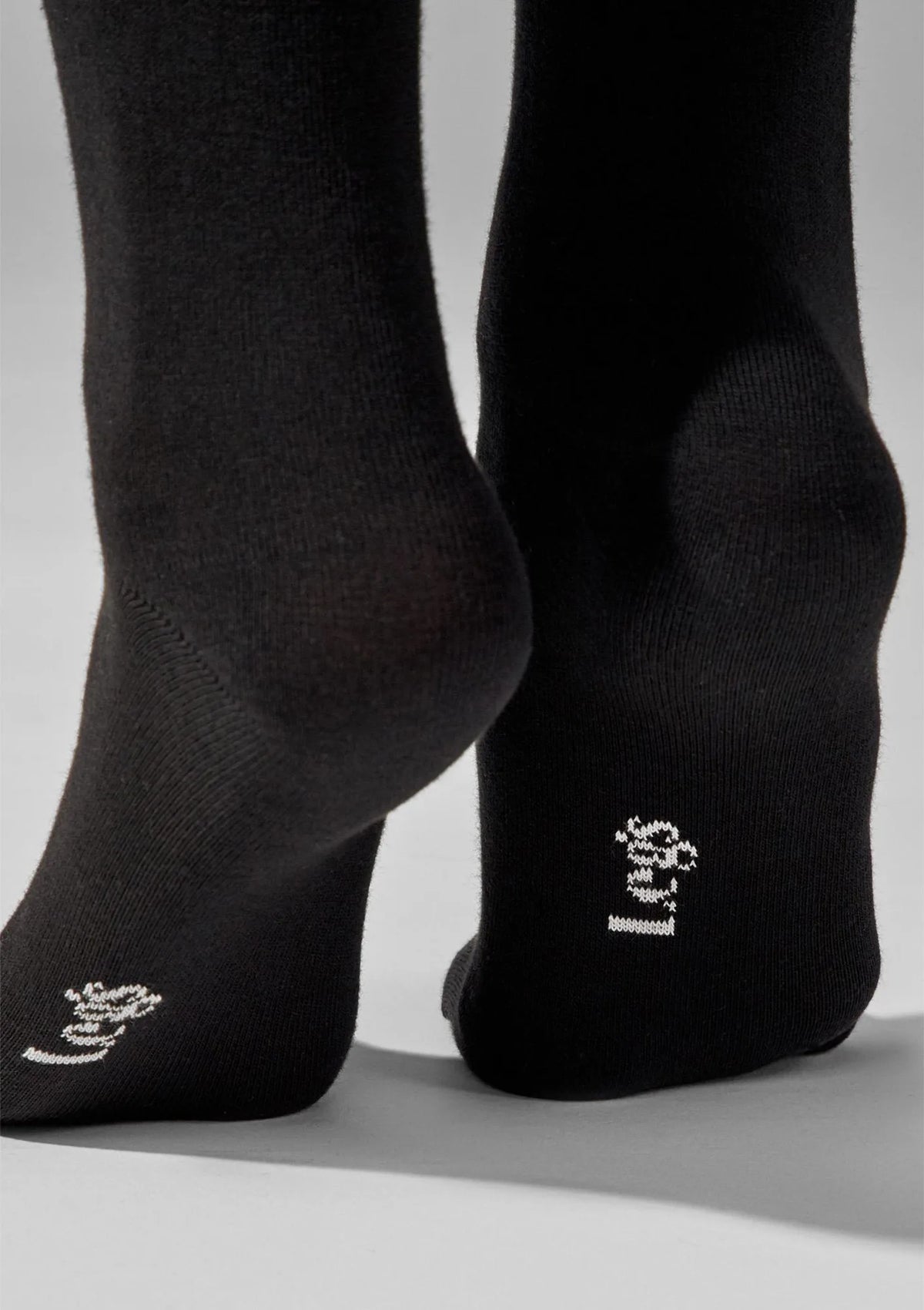 Podkolanówki damskie Legs 108 gładkie z bawełny, 2 pary czarne