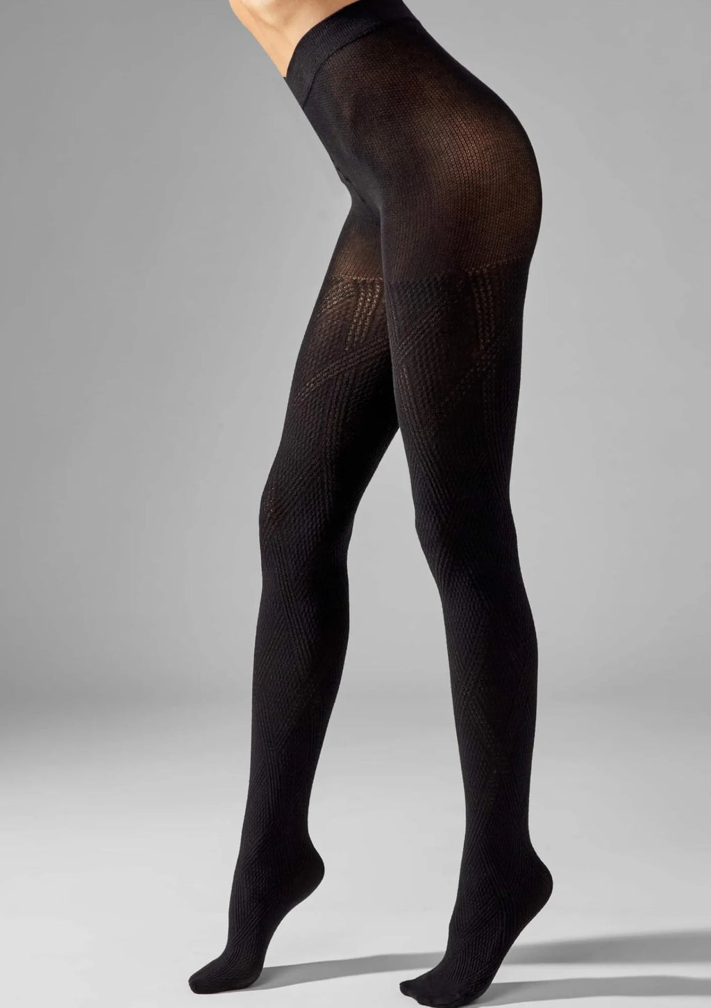 1930 Rambi Cottone Legs – rajstopy bawełniane 120 den czarne