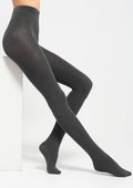 Legs 602 Cotton rajstopy 110 den z bawełny i wełny szary