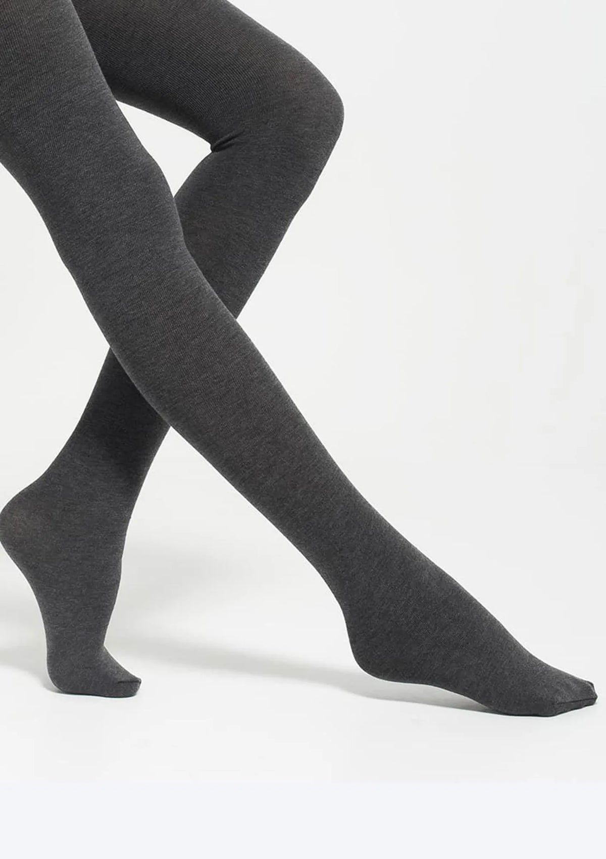 Legs 602 Cotton rajstopy 110 den z bawełny i wełny szary