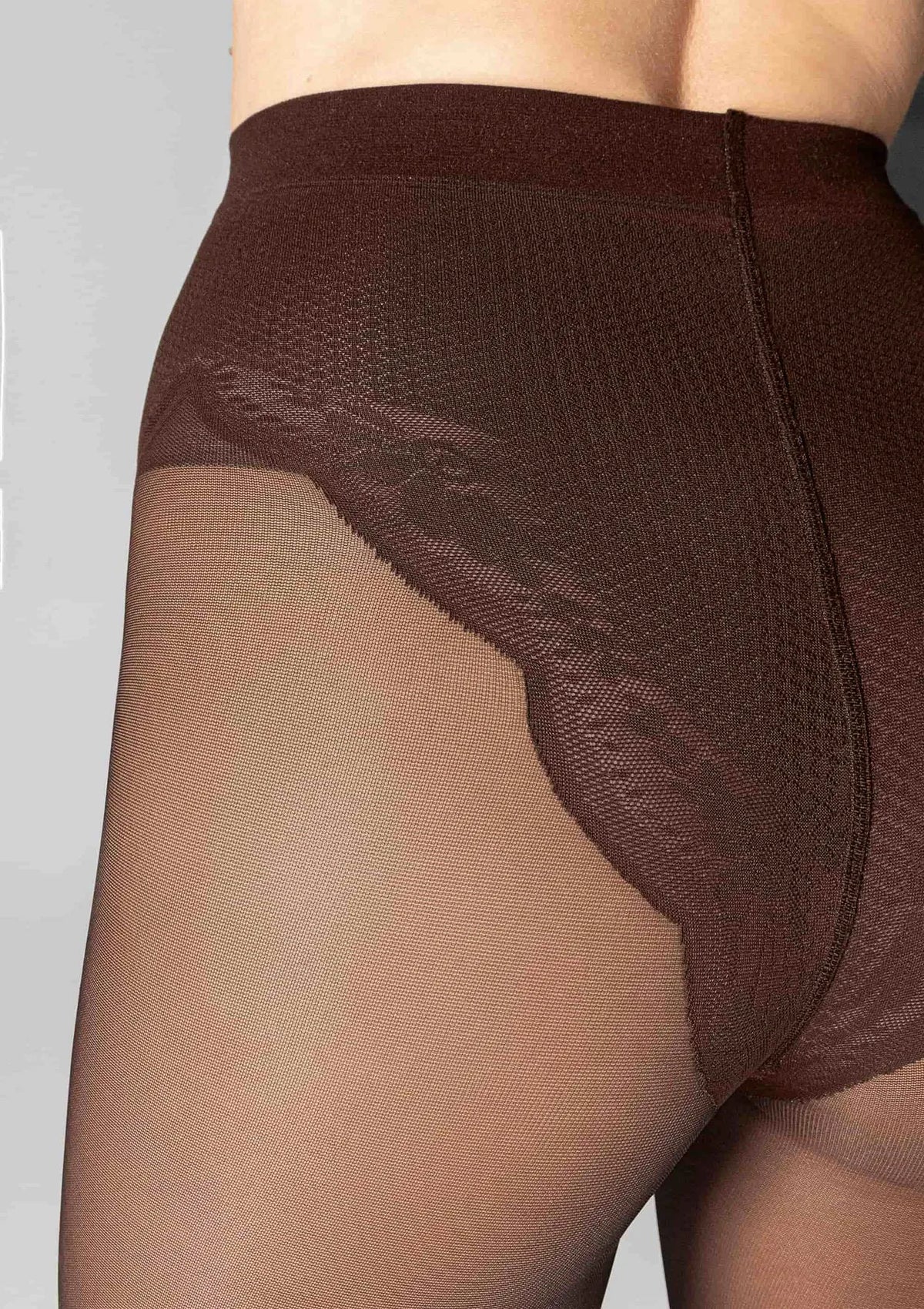 Rajstopy Legs 304 Slim Bikini mocca z modelującymi majtkami