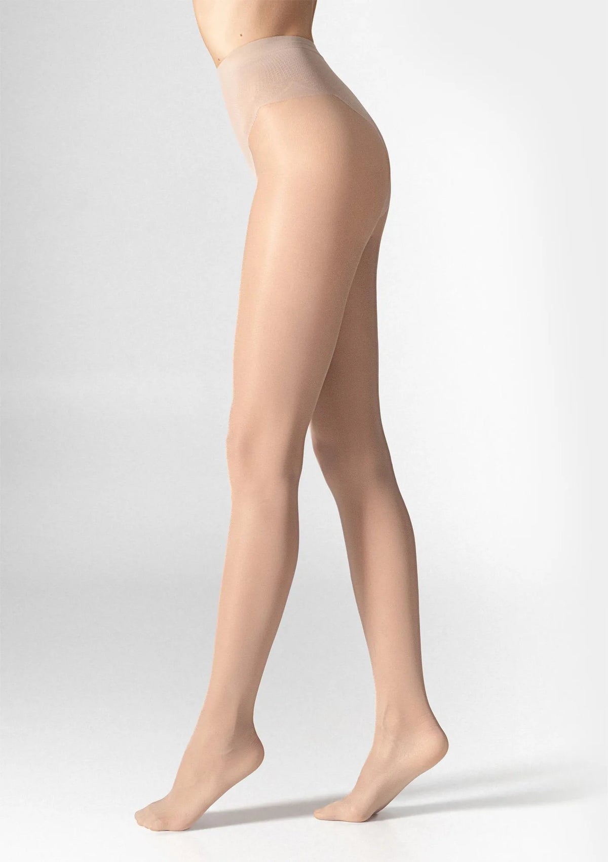 Rajstopy beż Legs 304 Slim Bikini półmatowe z modelującymi majtkami