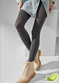 607 Bio Cotton Legs – rajstopy z bawełny organicznej gładkie grafitowe
