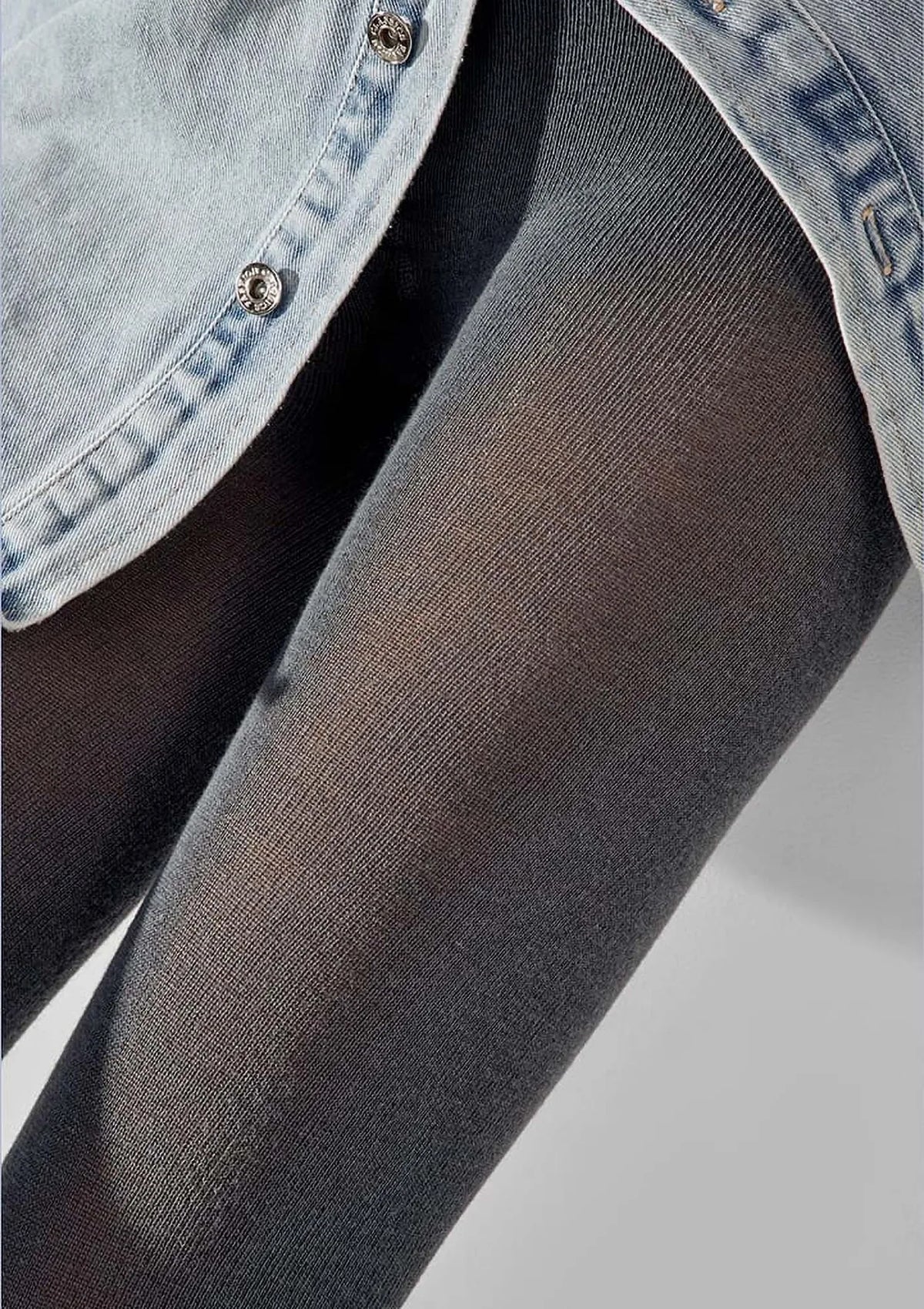 607 Bio Cotton Legs – rajstopy z bawełny organicznej gładkie grafitowe