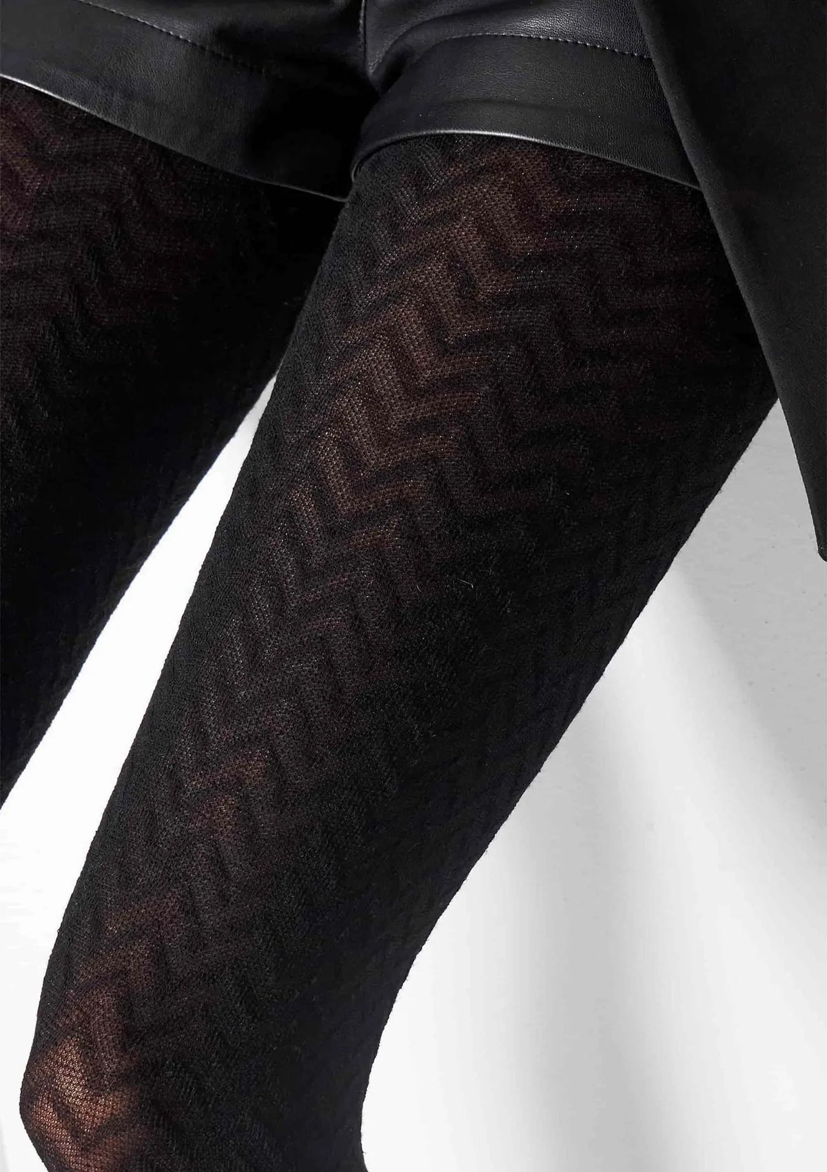 L2011 Cashmere Viscosa Legs: rajstopy czarne z kaszmirem