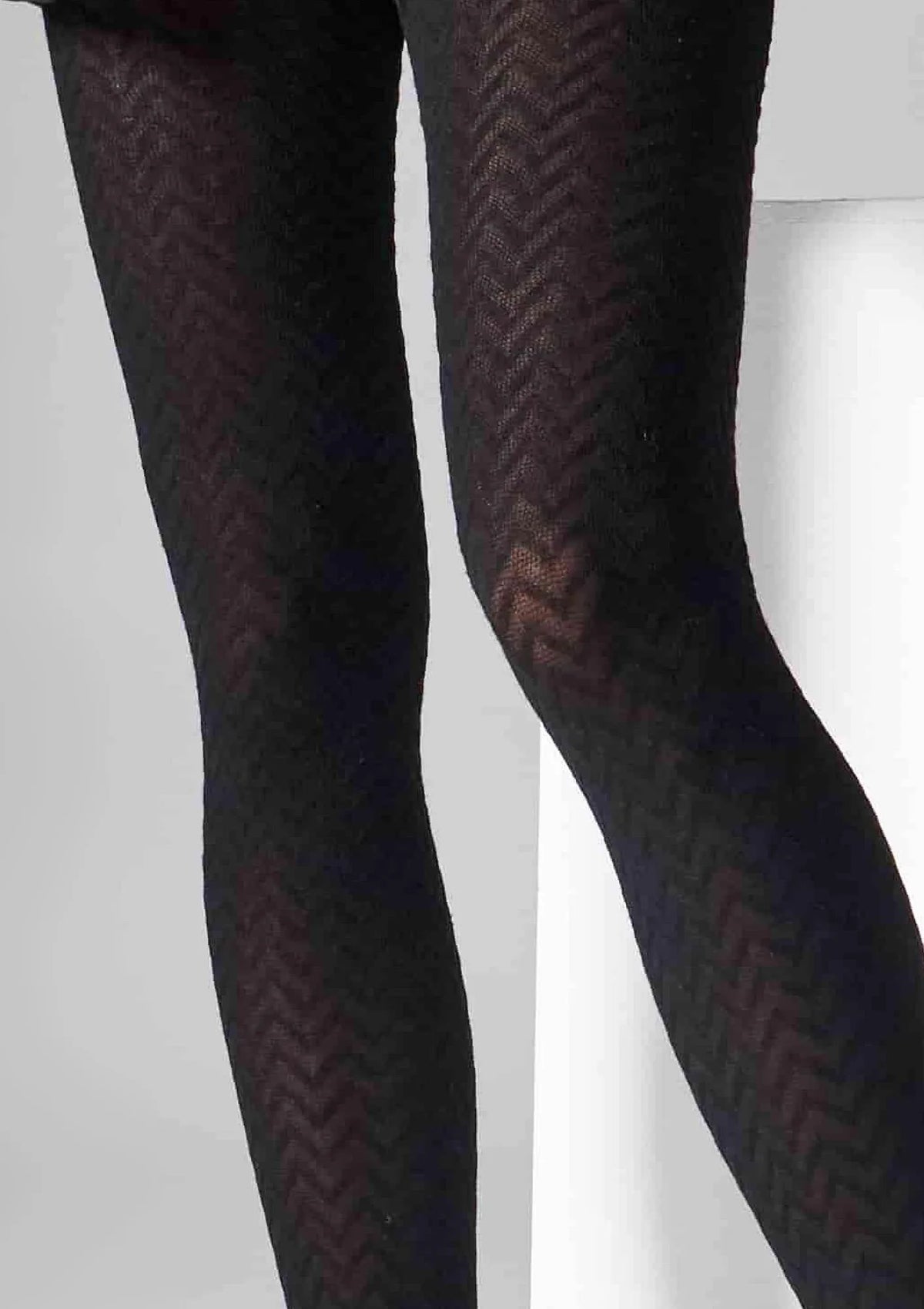 L2011 Cashmere Viscosa Legs: rajstopy czarne z kaszmirem