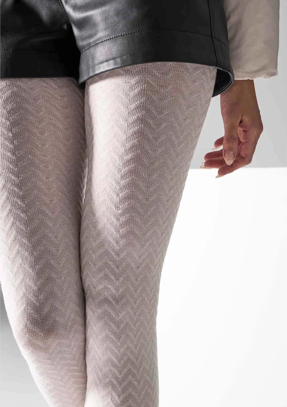 L2011 Cashmere Viscosa Legs: rajstopy kremowe z kaszmirem