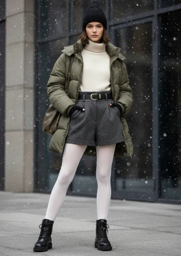 L2011 Cashmere Viscosa Legs: rajstopy kremowe z kaszmirem