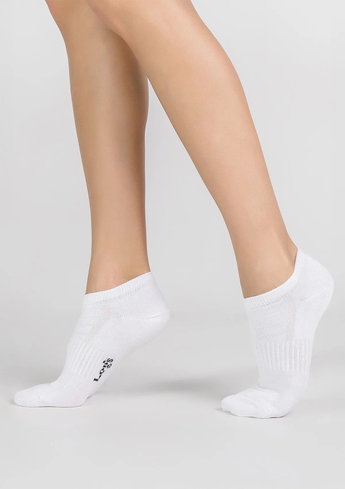 Legs 82 Active skarpetki unisex białe bawełniane, krótkie, 2 pary