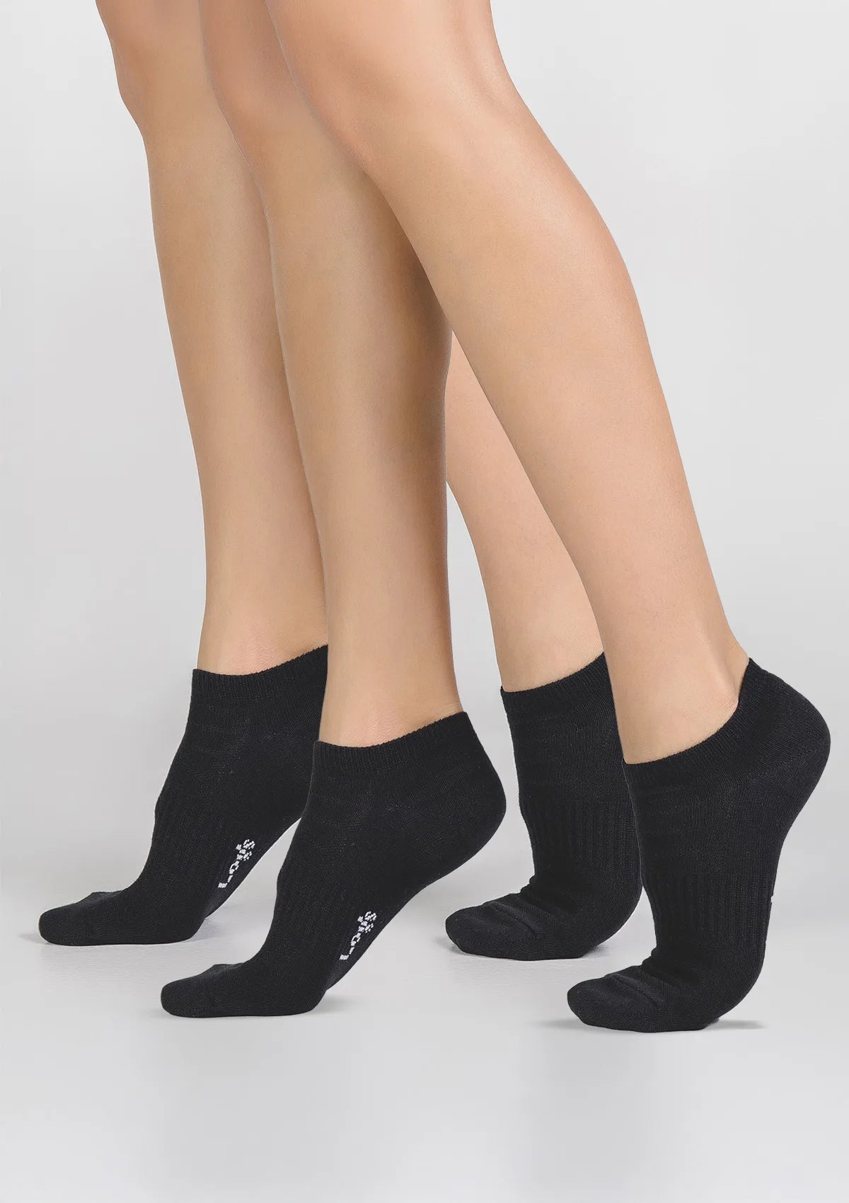 Legs 82 Active skarpetki unisex czarne bawełniane, krótkie, 2 pary