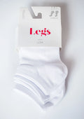 Skarpetki niskie Legs Cotton Mesh 008 białe, 9 par