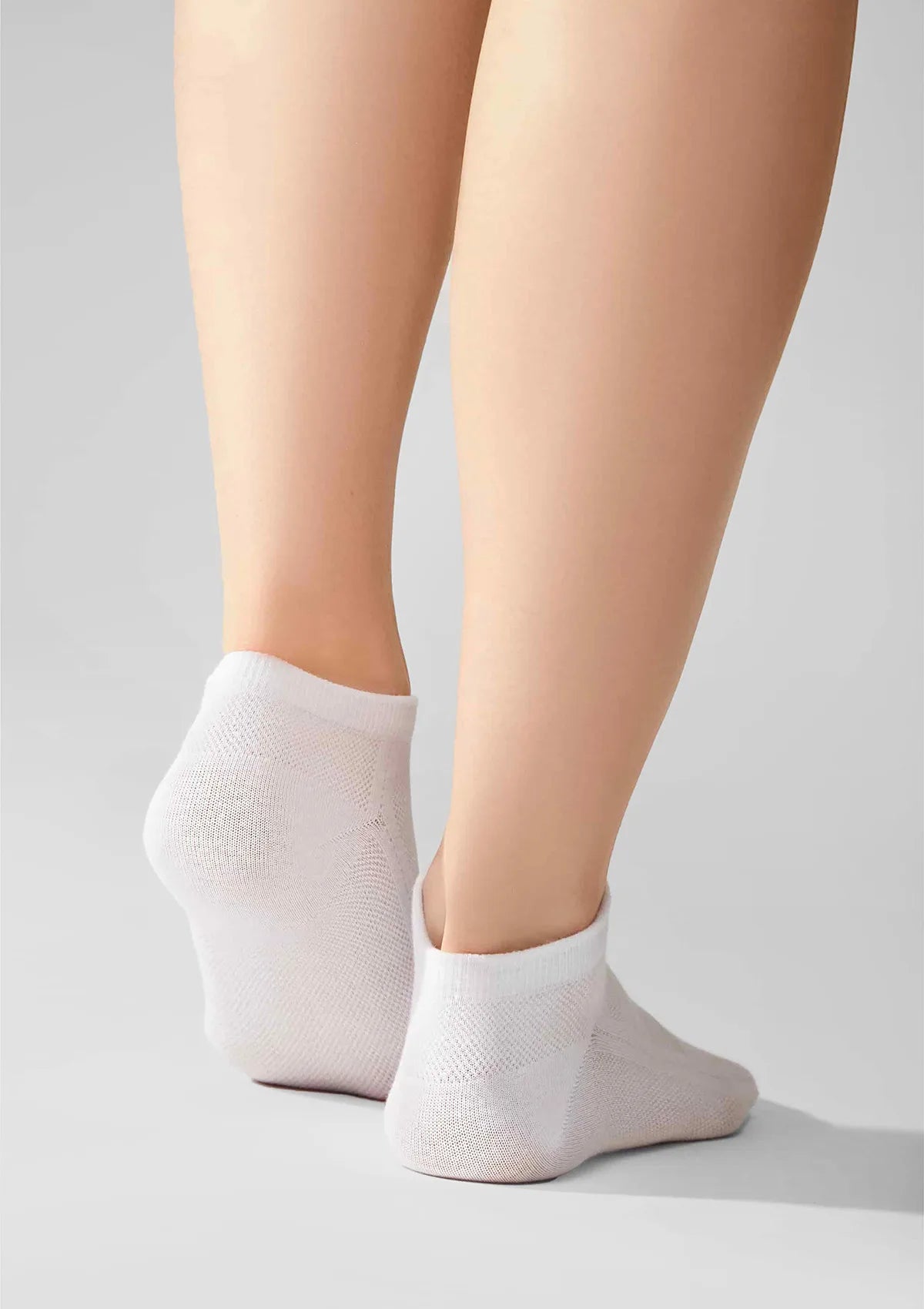 Skarpetki niskie Legs Cotton Mesh 008 białe, 9 par