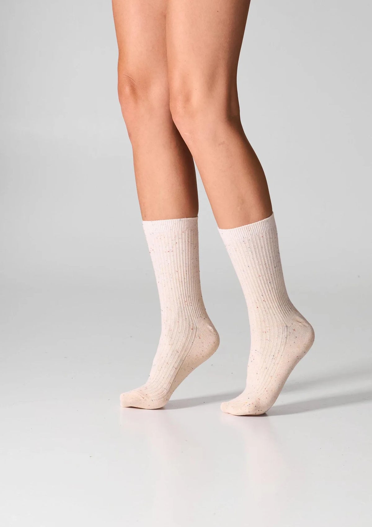 Legs G19 skarpetki damskie bawełniane prążkowane, 2 pary