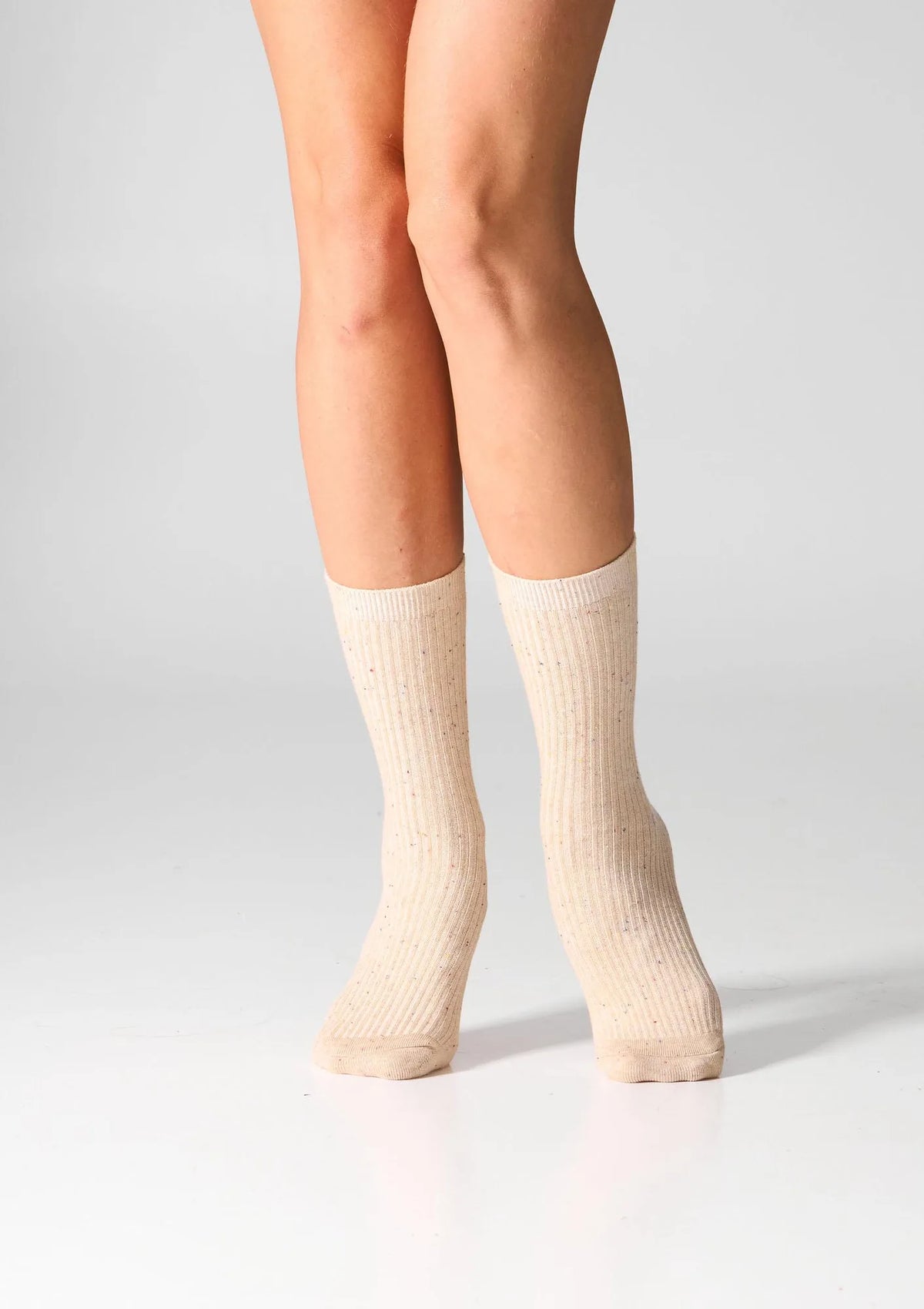 Legs G19 skarpetki damskie bawełniane prążkowane, 2 pary