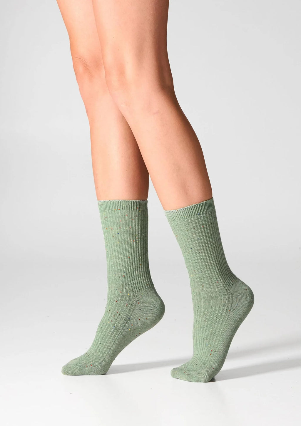 Skarpetki bawełniane Legs G19 green/yellow, 2 pary, prążek