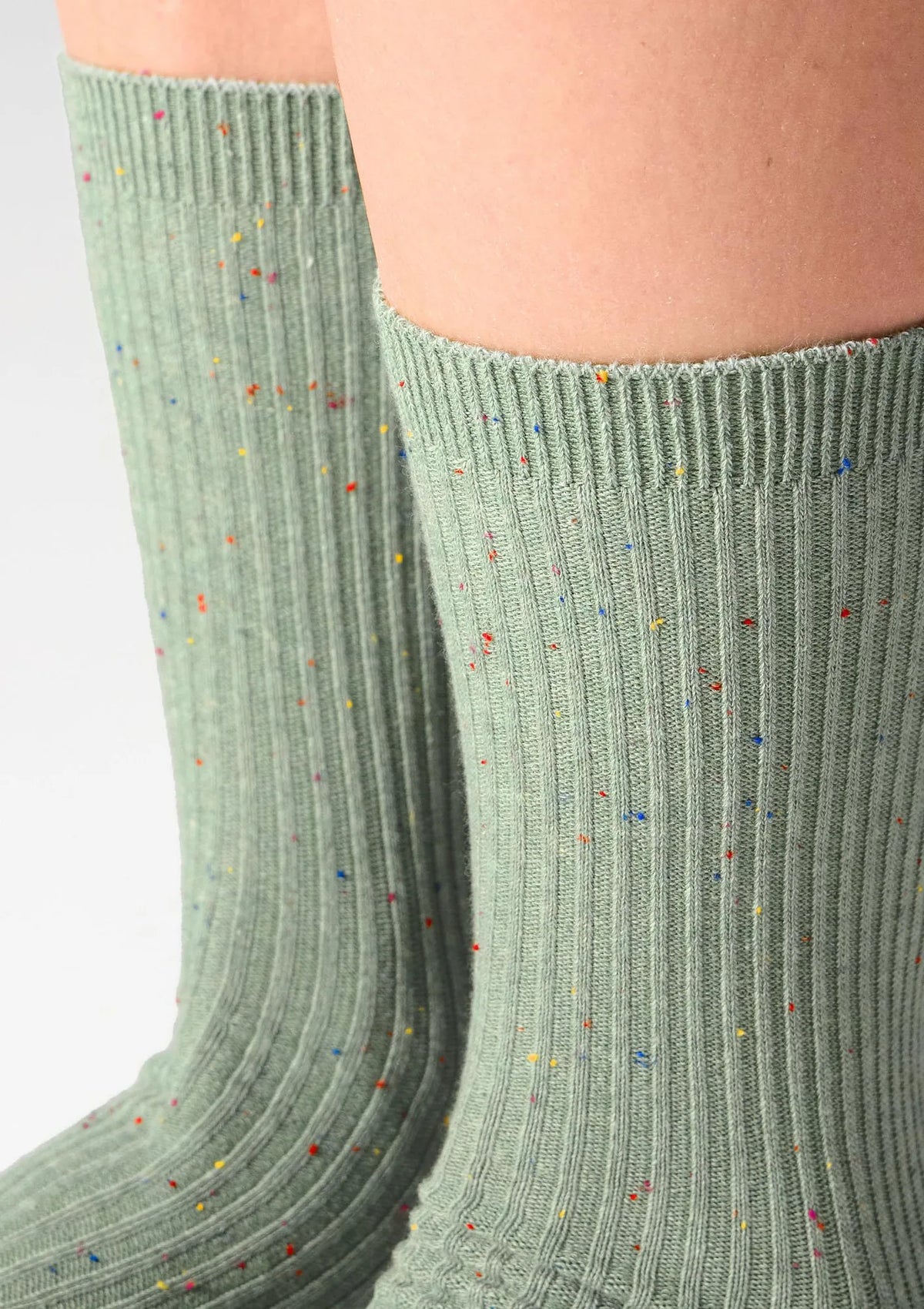 Skarpetki bawełniane Legs G19 green/yellow, 2 pary, prążek