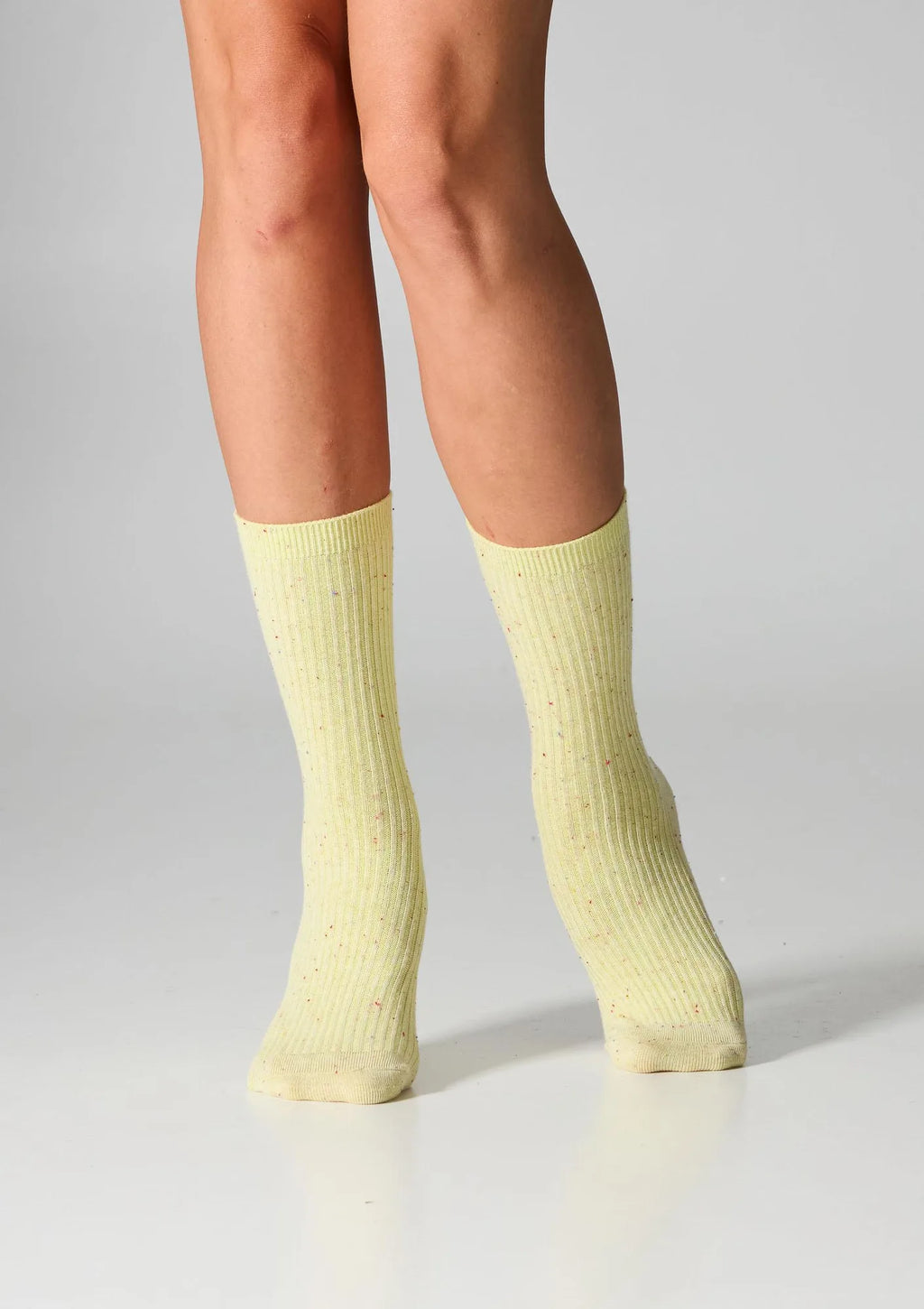 Skarpetki bawełniane Legs G19 green/yellow, 2 pary, prążek