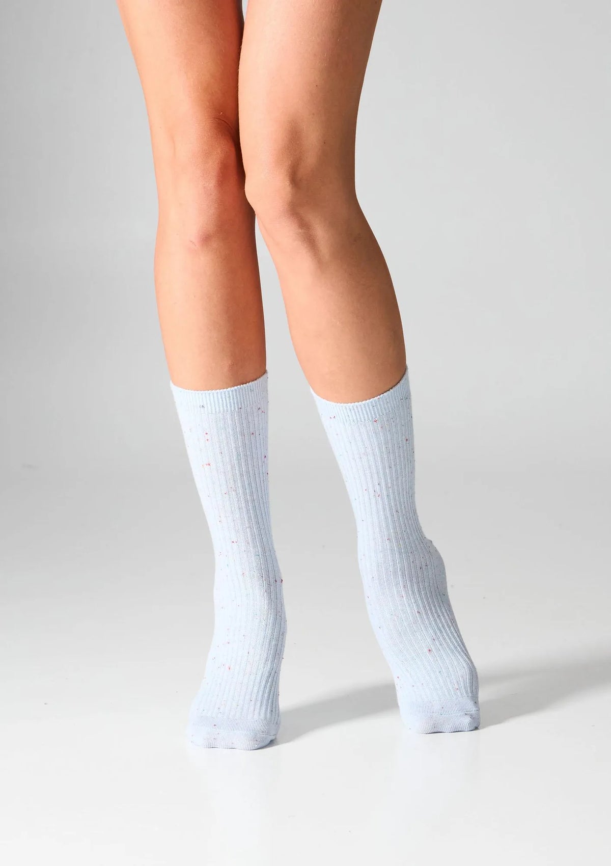 Legs G19 skarpetki damskie prążkowane z bawełny, 2 pary