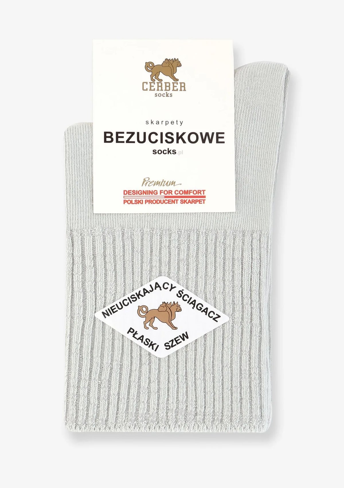 Skarpetki damskie Art.1098 Cerber – bawełniane bezuciskowe krótkie