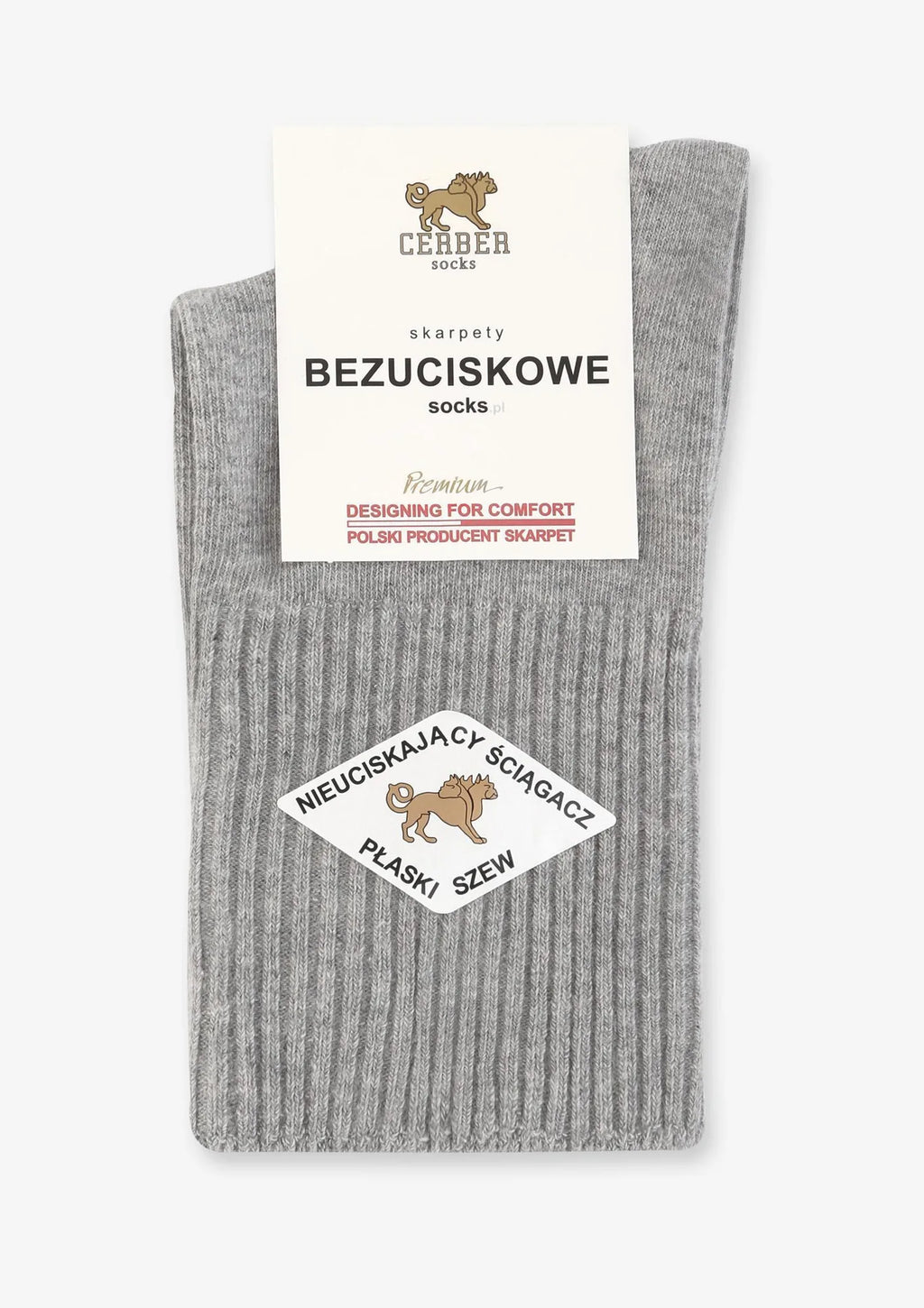 Skarpetki damskie Art.1098 Cerber melanż – bawełniane bezuciskowe krótkie