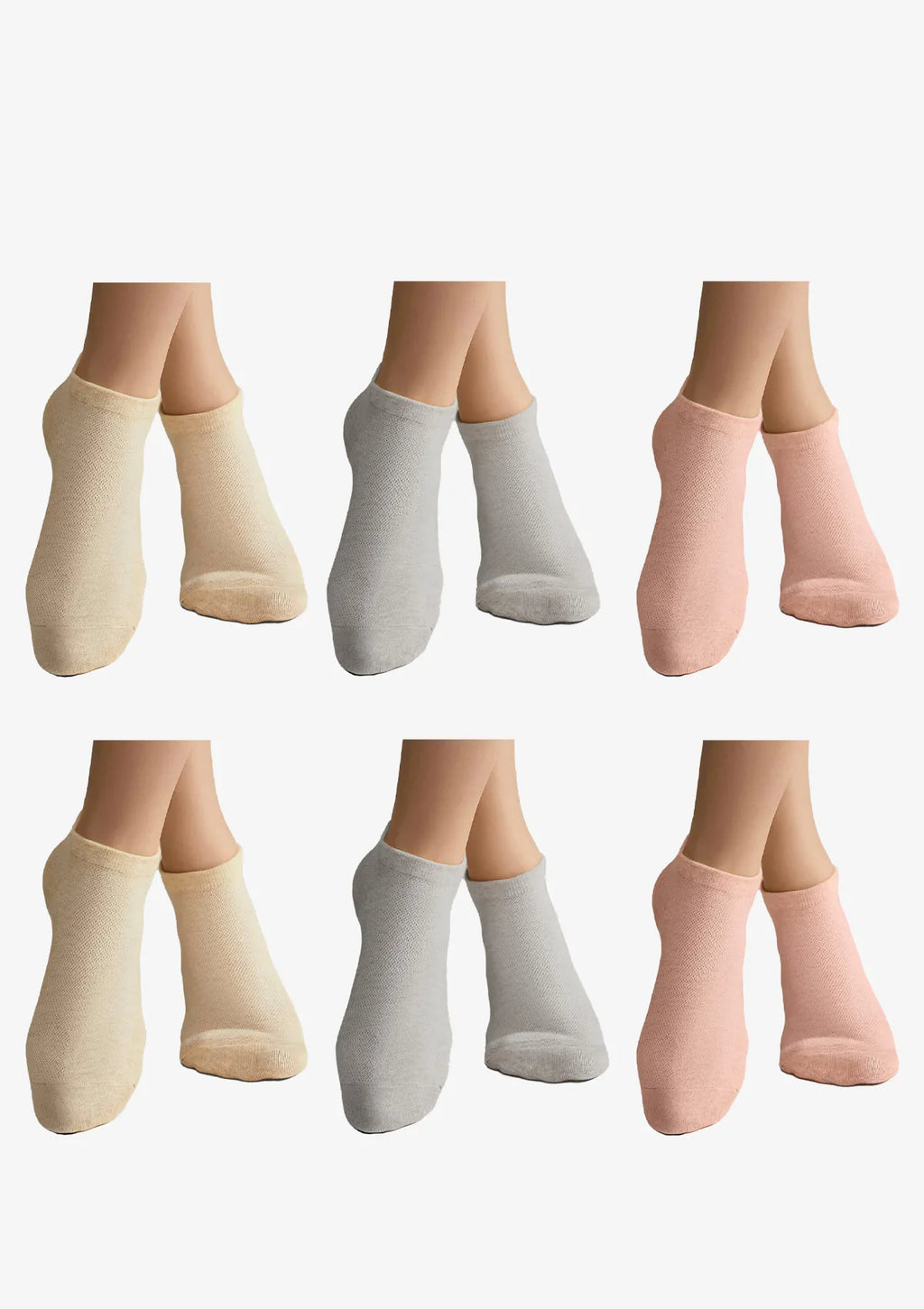Skarpetki niskie Legs Cotton Mesh 008 mix, 6 par, 36-40