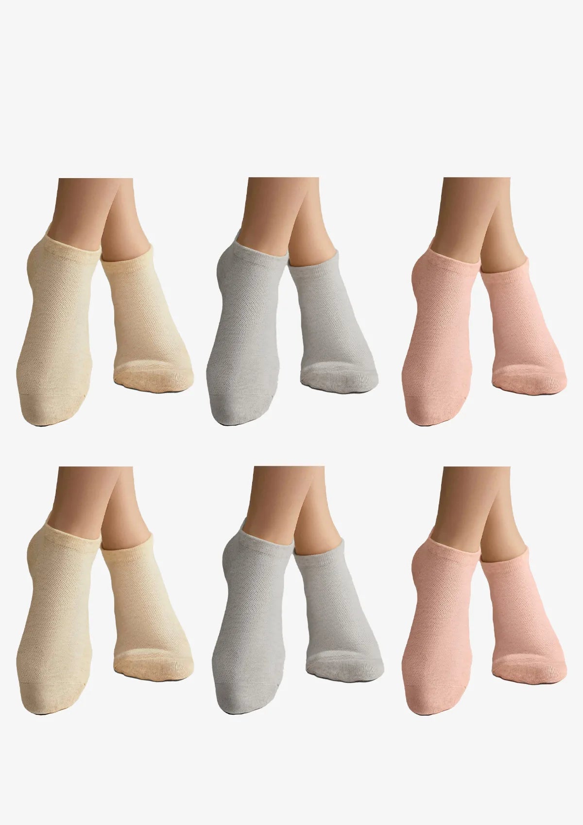 Skarpetki niskie Legs Cotton Mesh 008 mix, 6 par, 36-40