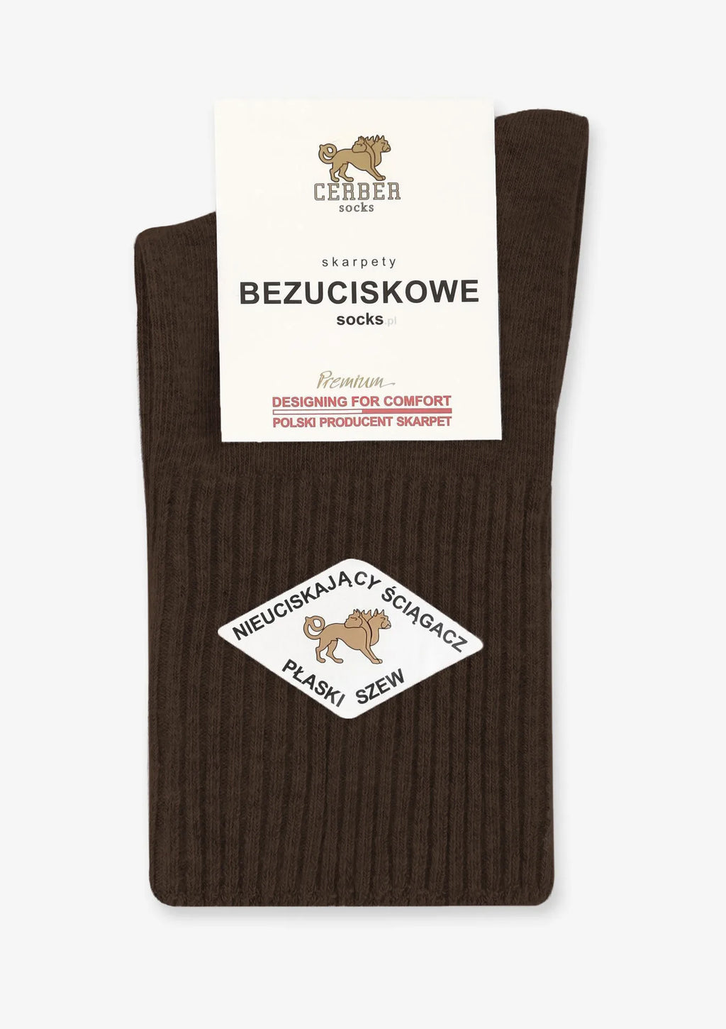 Cerber skarpetki damskie bezuciskowe z bawełny premium