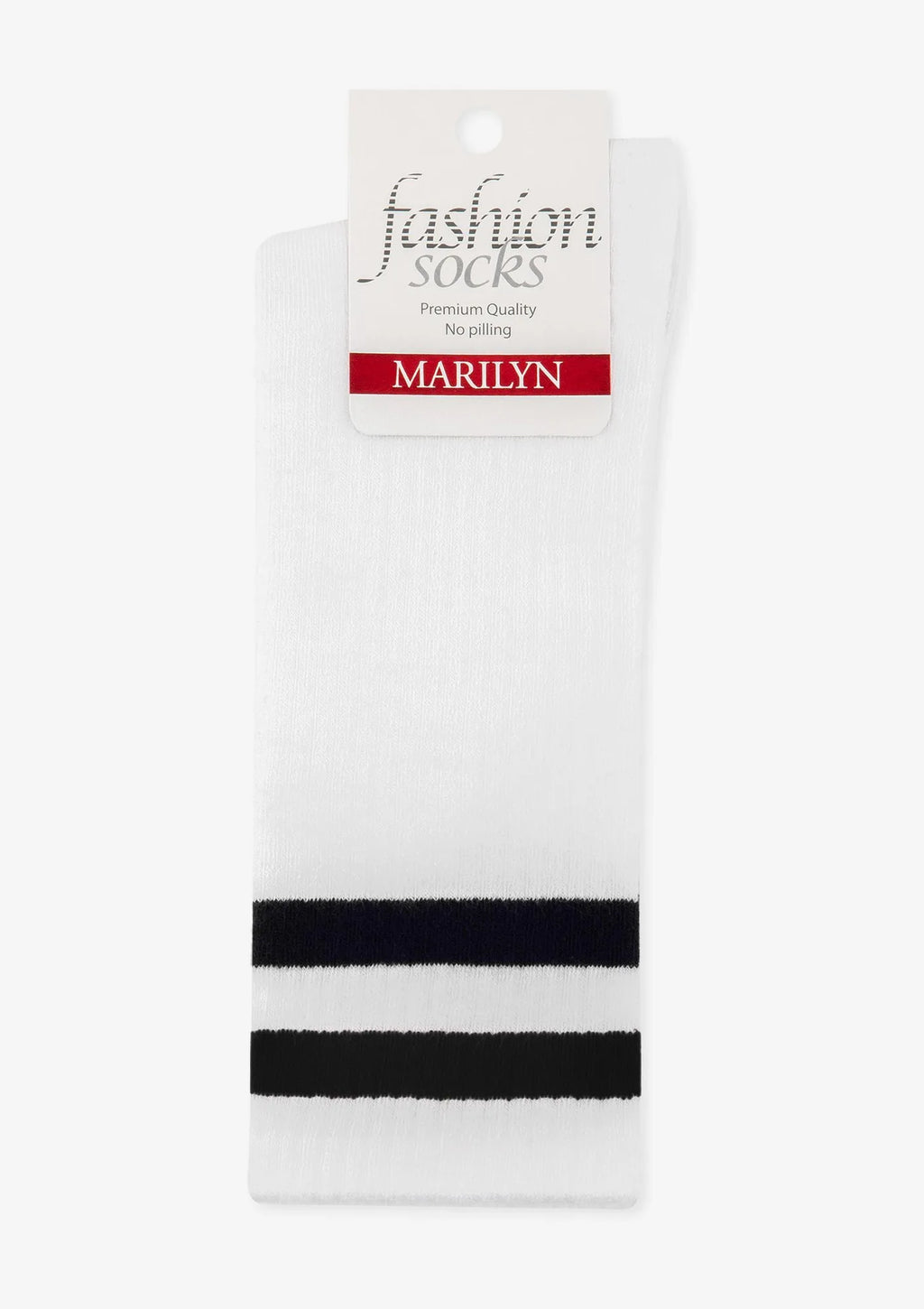 Two Straps Marilyn – skarpetki damskie białe w sportowym stylu