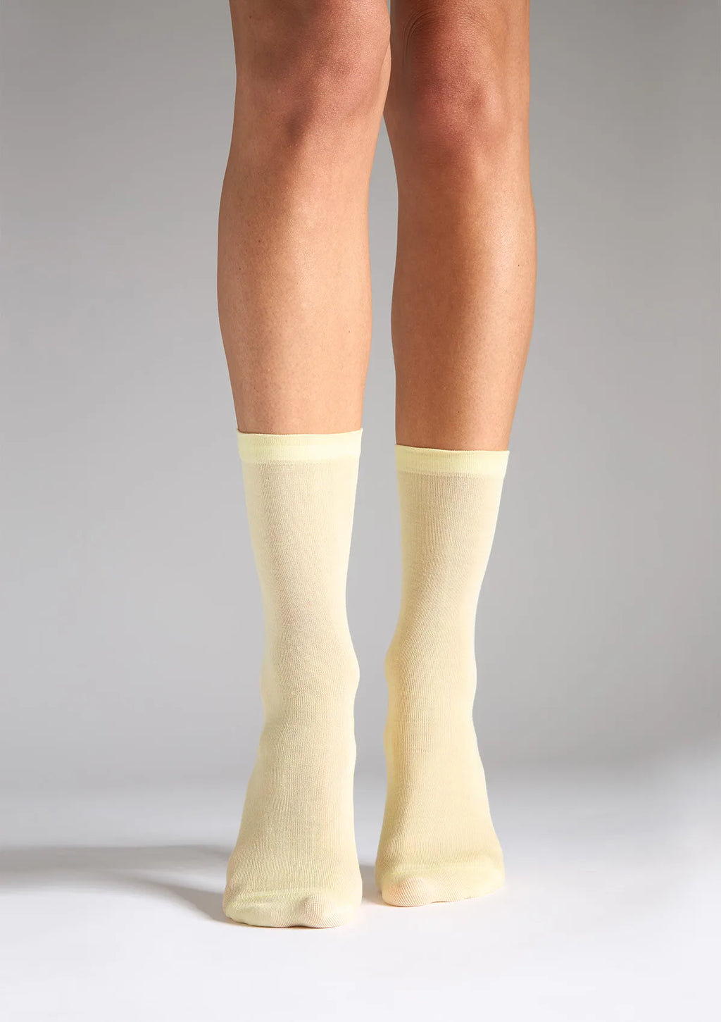 Skarpetki damskie z jedwabiem Legs G24 żółty, żółte i ecru, 4 pary