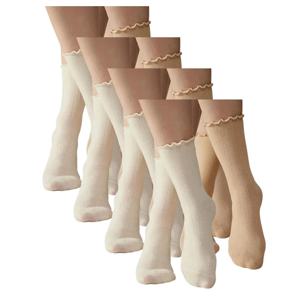 Legs G10 skarpetki ażurowe w kolorze latte, 4 pary